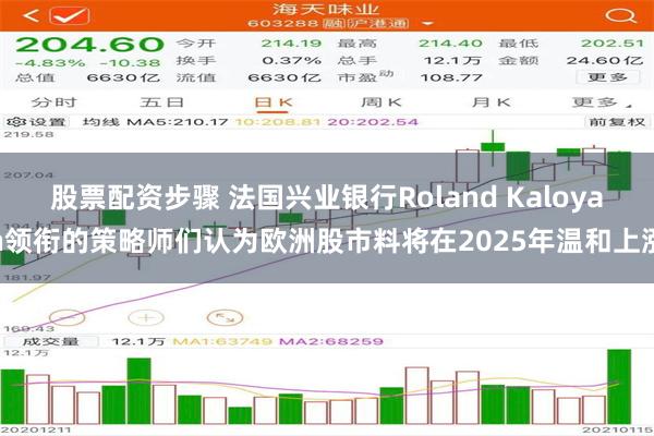 股票配资步骤 法国兴业银行Roland Kaloyan领衔的策略师们认为欧洲股市料将在2025年温和上涨