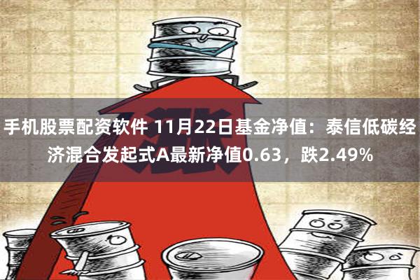 手机股票配资软件 11月22日基金净值：泰信低碳经济混合发起式A最新净值0.63，跌2.49%