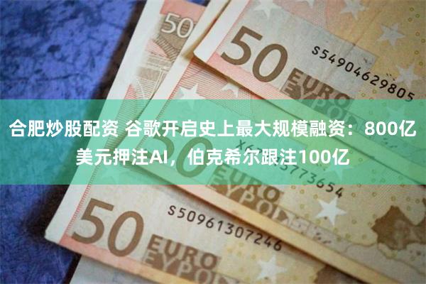 合肥炒股配资 谷歌开启史上最大规模融资：800亿美元押注AI，伯克希尔跟注100亿